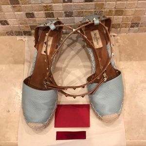 Valentino wrap around ankle espradille